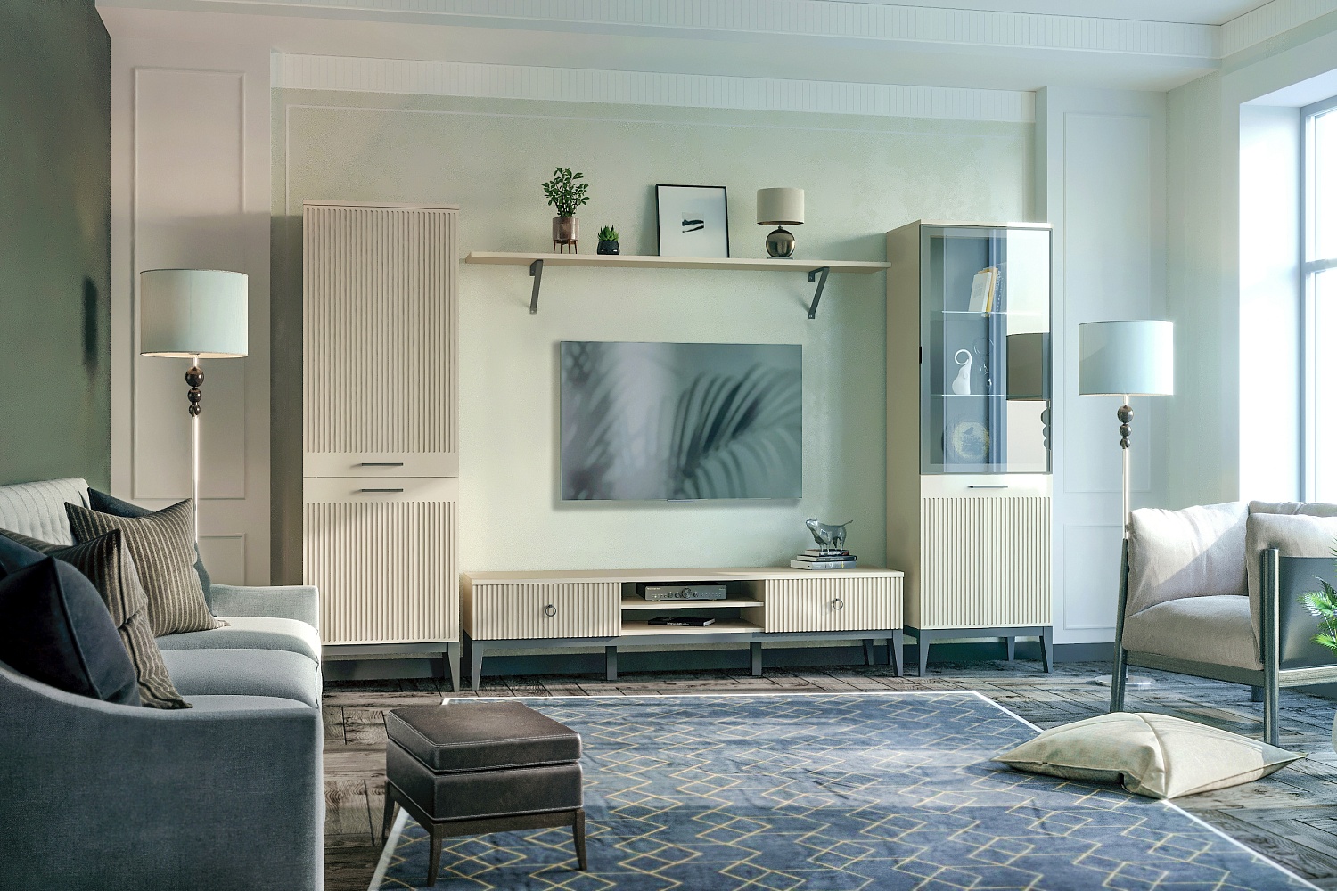 Тумбы под телевизор - изображение №4 "Тумба Хилтон под телевизор"  на www.Angstrem-mebel.ru